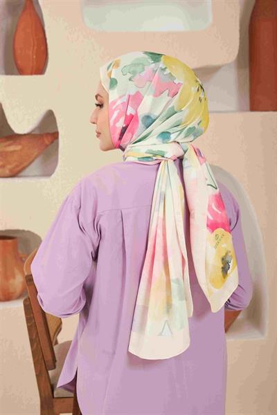 Comfort Flowers Şal Pudra Pembe 3027-03