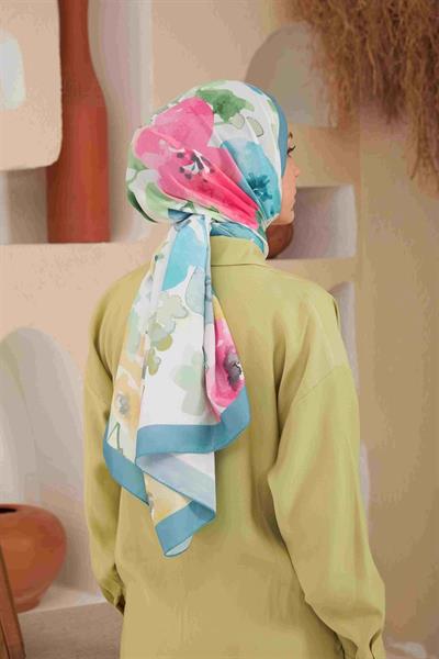 Comfort Flowers Şal Su Yeşili 3027-04