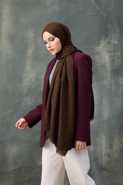 Dalga Desen Pamuk Jakar Şal Haki 8010-18