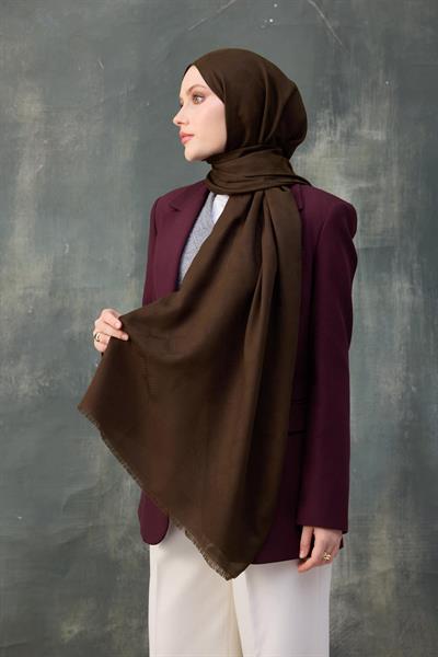 Dalga Desen Pamuk Jakar Şal Haki 8010-18