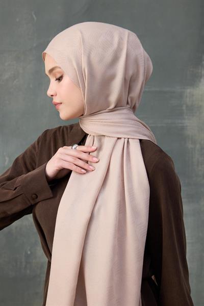 Dalga Desen Pamuk Jakar Şal Uçuk Pembe 8010-22