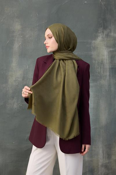 Dalga Desen Pamuk Jakar Şal Yeşil 8010-08