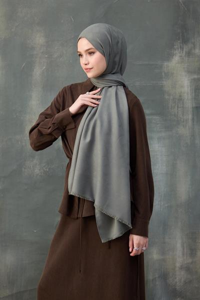 Dalga Desen Pamuk Jakar Şal Yosun 8010-14