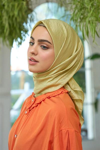 Düz Desen Vual Eşarp Keten Vual İpek Eşarp - 10100-02