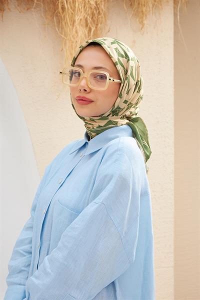 Eva Desen Eşarp Eğrelti Yeşili 1132-13