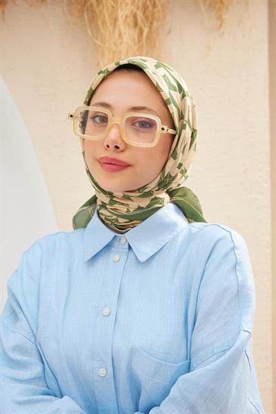 Eva Desen Eşarp Eğrelti Yeşili 1132-13