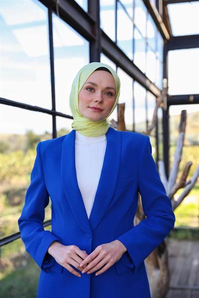 Exen Desen İpeksi Jakar Şal Limoni 9011-07