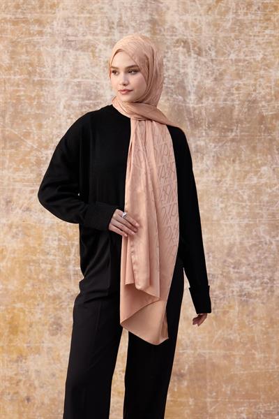 Fall Winter İpeksi Jakar Şal Bal Köpüğü 9020-17