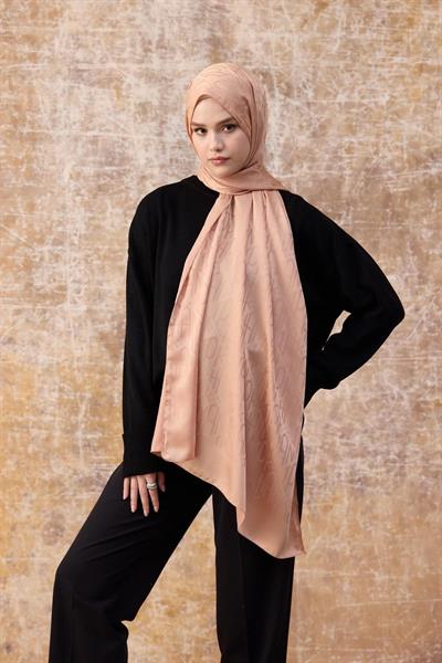 Fall Winter İpeksi Jakar Şal Bal Köpüğü 9020-17