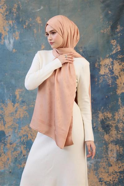 Fall Winter İpeksi Jakar Şal Bal Köpüğü 9018-17