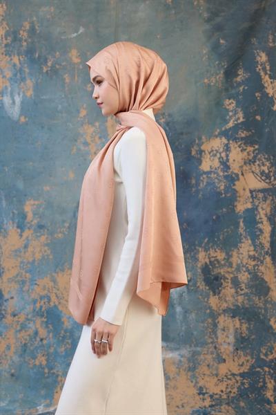 Fall Winter İpeksi Jakar Şal Bal Köpüğü 9018-17