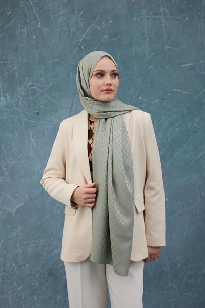 Fall Winter İpeksi Jakar Şal Çağla Yeşili 9019-20