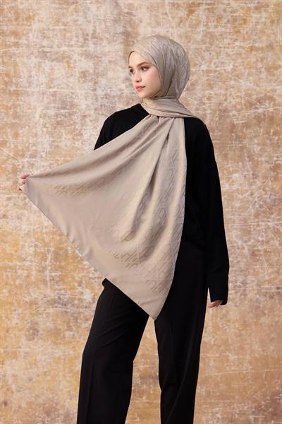 Fall Winter İpeksi Jakar Şal Camel 9020-29