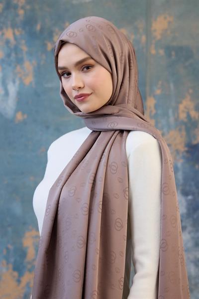 Fall Winter İpeksi Jakar Şal Coffee 9018-30