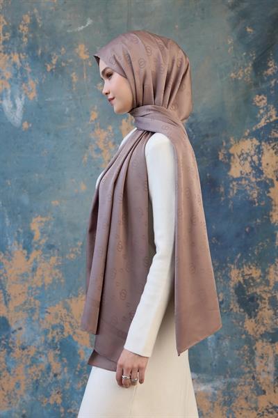 Fall Winter İpeksi Jakar Şal Coffee 9018-30