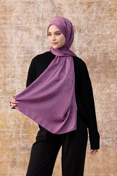 Fall Winter İpeksi Jakar Şal Leylak 9020-19