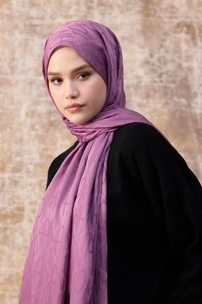 Fall Winter İpeksi Jakar Şal Leylak 9020-19