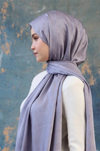 Fall Winter İpeksi Jakar Şal Lila 9018-01