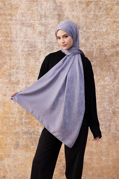 Fall Winter İpeksi Jakar Şal Lila 9020-01