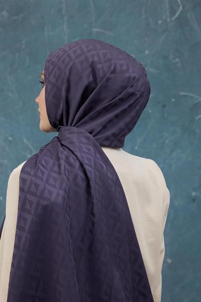 Fall Winter İpeksi Jakar Şal Mor 9019-18