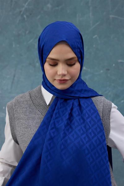 Fall Winter İpeksi Jakar Şal Saks 9019-13