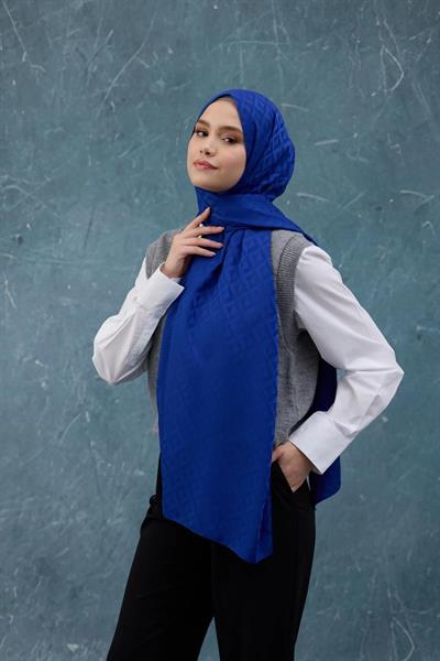 Fall Winter İpeksi Jakar Şal Saks 9019-13