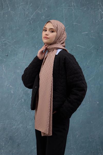 Fall Winter İpeksi Jakar Şal Sepia 9019-31