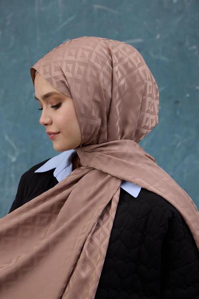 Fall Winter İpeksi Jakar Şal Sepia 9019-31