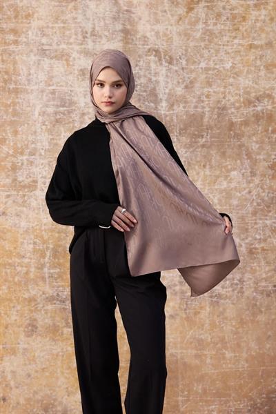 Fall Winter İpeksi Jakar Şal Sepia 9020-31