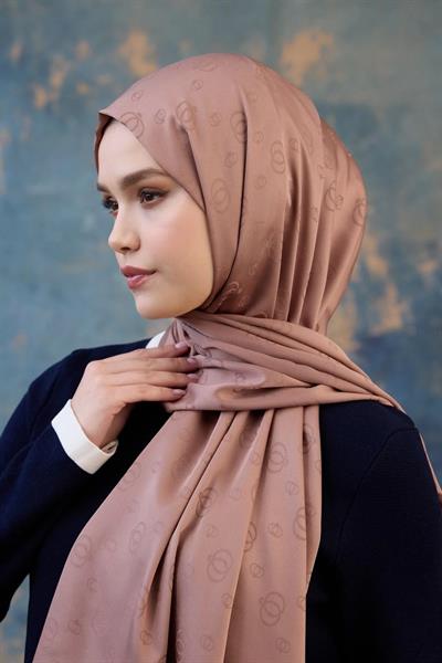 Fall Winter İpeksi Jakar Şal Sütlü Kahve 9018-23