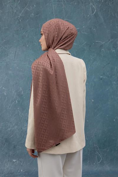 Fall Winter İpeksi Jakar Şal Sütlü Kahve 9019-23