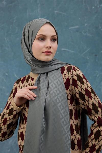 Fall Winter İpeksi Jakar Şal Yosun Yeşili 9019-21