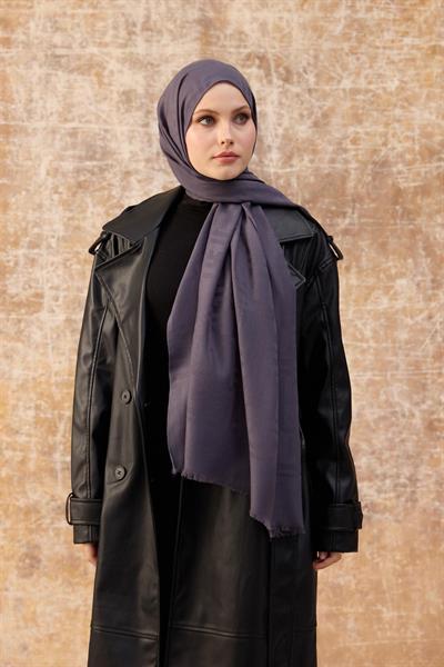 Fendi Desen Pamuk Jakar Şal Füme 8009-05