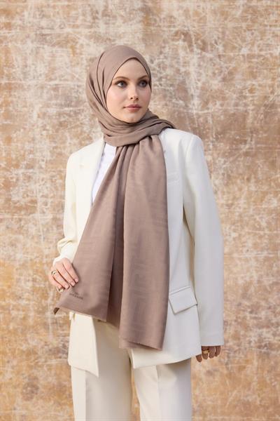 Fendi Desen Pamuk Jakar Şal Sütlü Kahve 8009-20