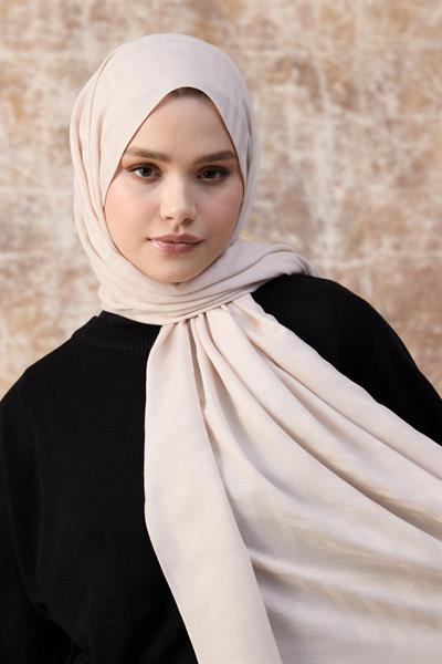 Fendi Desen Pamuk Jakar Şal Uçuk Pembe 8009-22