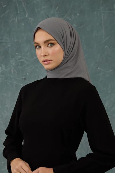 Gri Comfy Yok Eşarp - 10001-07