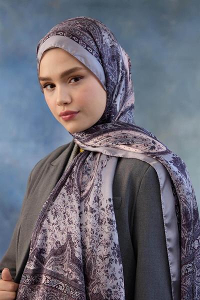 Gri Hint Vual Şal -  5002-03