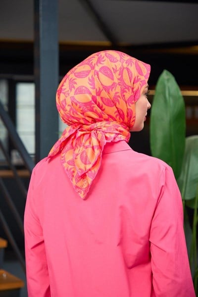 Harmony Collection Soft Eşarp Pembe Hardal 1182-09