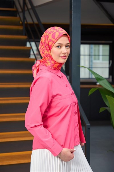 Harmony Collection Soft Eşarp Pembe Hardal 1182-09