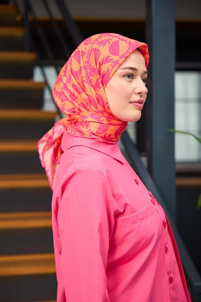 Harmony Collection Soft Eşarp Pembe Hardal 1182-09