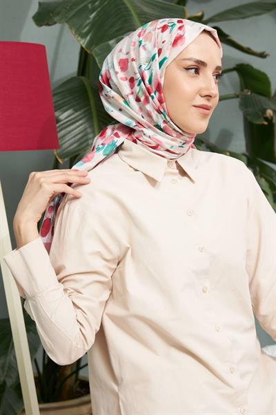 İpekhan Botanik Serisi Pudra Pamuk Viskon Şal 3023-11