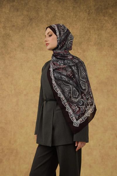 İpekhan Soft Şal Acı Kahve Gri 3052-02