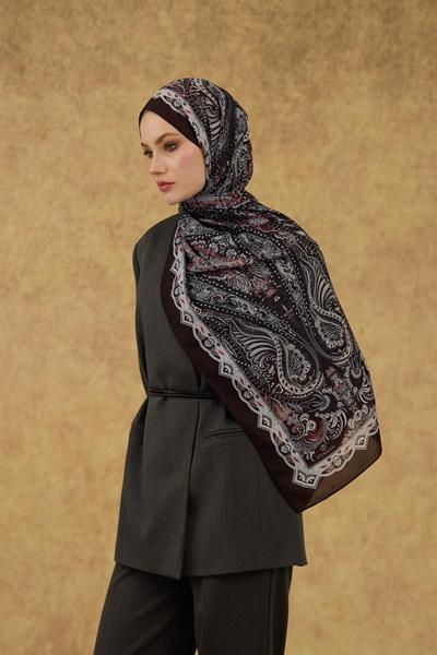 İpekhan Soft Şal Acı Kahve Gri 3052-02