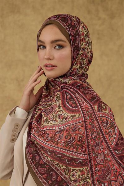 İpekhan Soft Şal Haki Mürdüm 3051-05