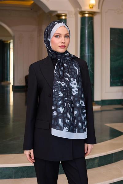 İpekhan Soft Şal Siyah Beyaz 3050-13