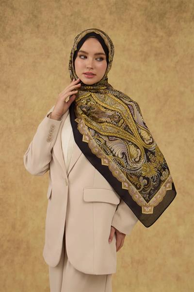 İpekhan Soft Şal Siyah Gold 3052-14