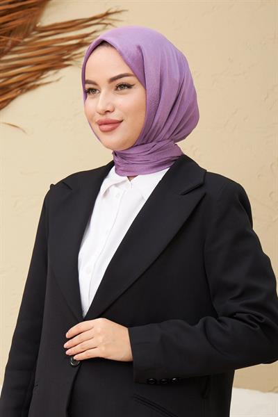 Janjan Çift Taraflı Şal Lila