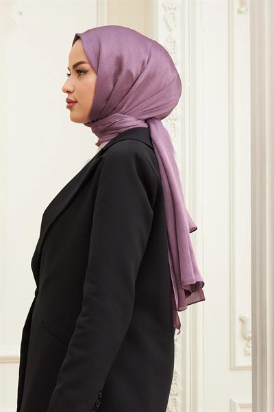 Janjan Çift Taraflı Şal Mürdüm