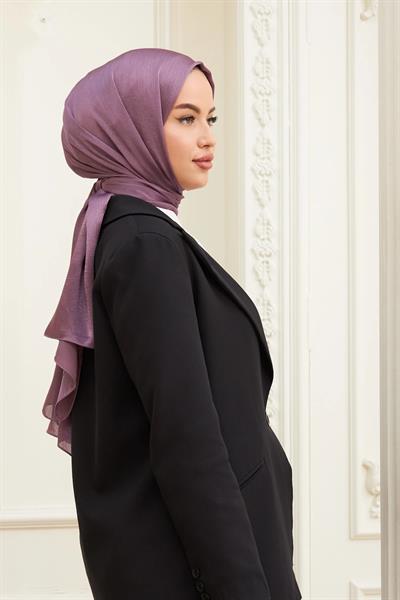 Janjan Çift Taraflı Şal Mürdüm