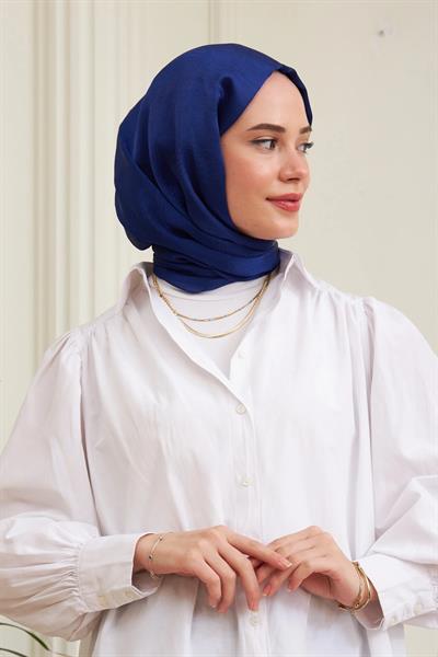 Janjan Çift Taraflı Şal Sax Mavi